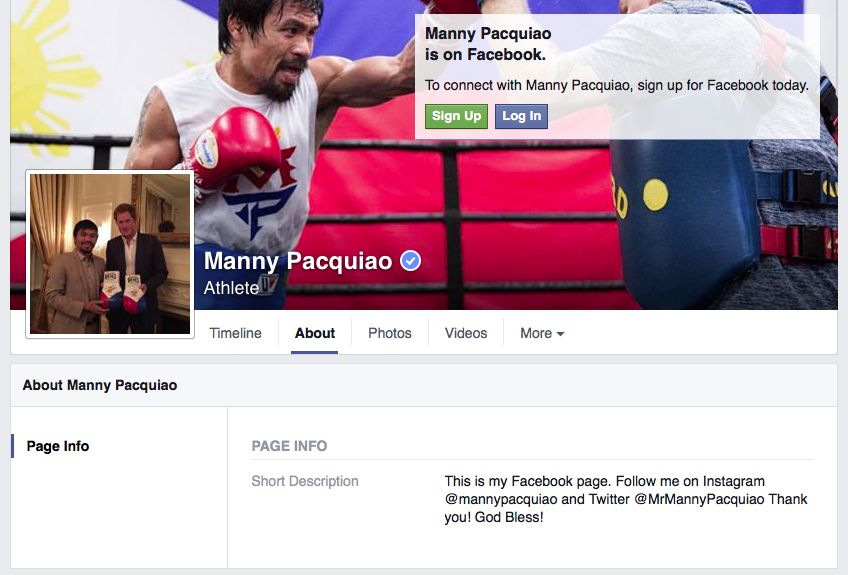 Manny Pacquiao's Official Twitter Account