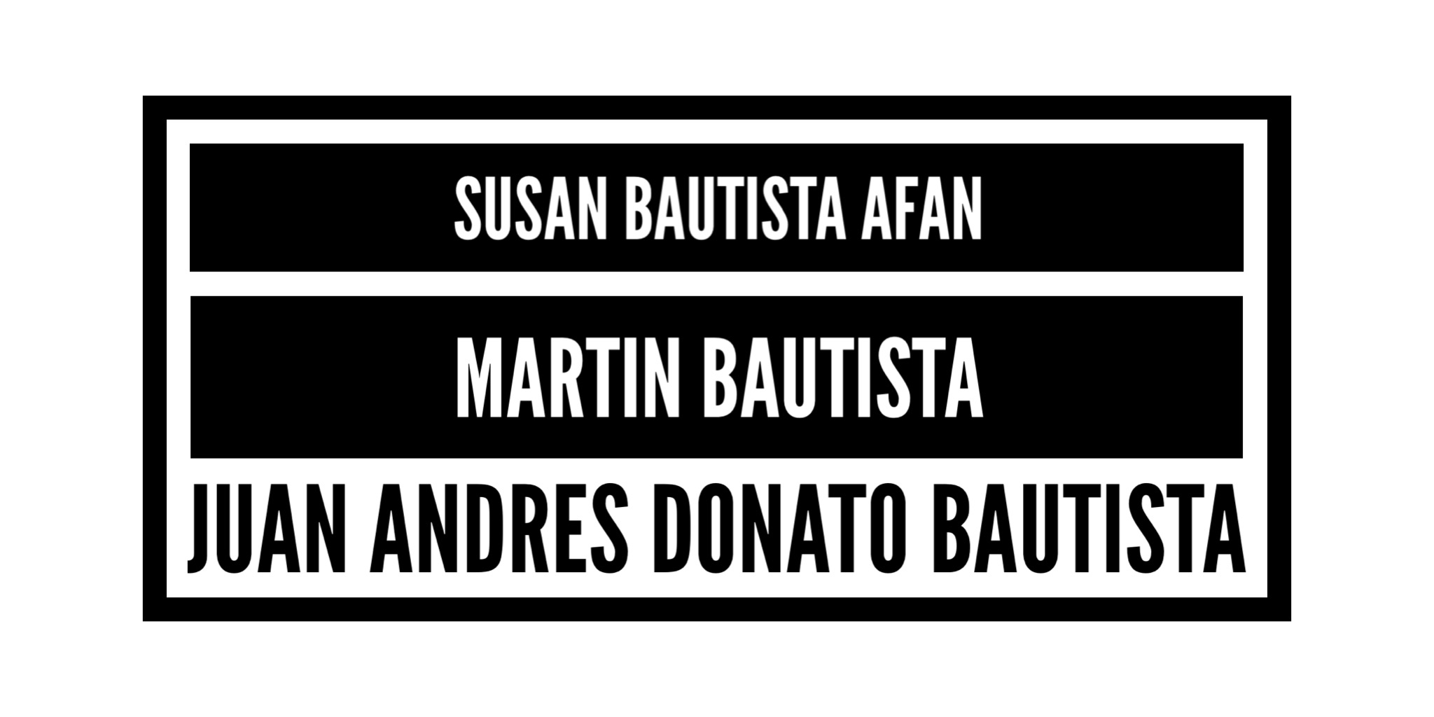 Andy, Martin, Susan Afan Bautista